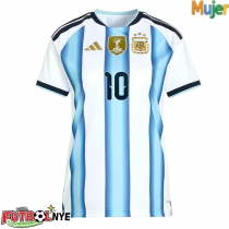 Camiseta Argentina Lionel Messi #10 Primera Equipación para mujer Mundial 2026 manga corta
